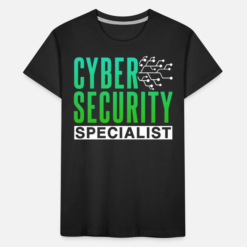 Cybersecurity Specialist Hack Hacker IT Security Kids' Premium Organic T-Shirt