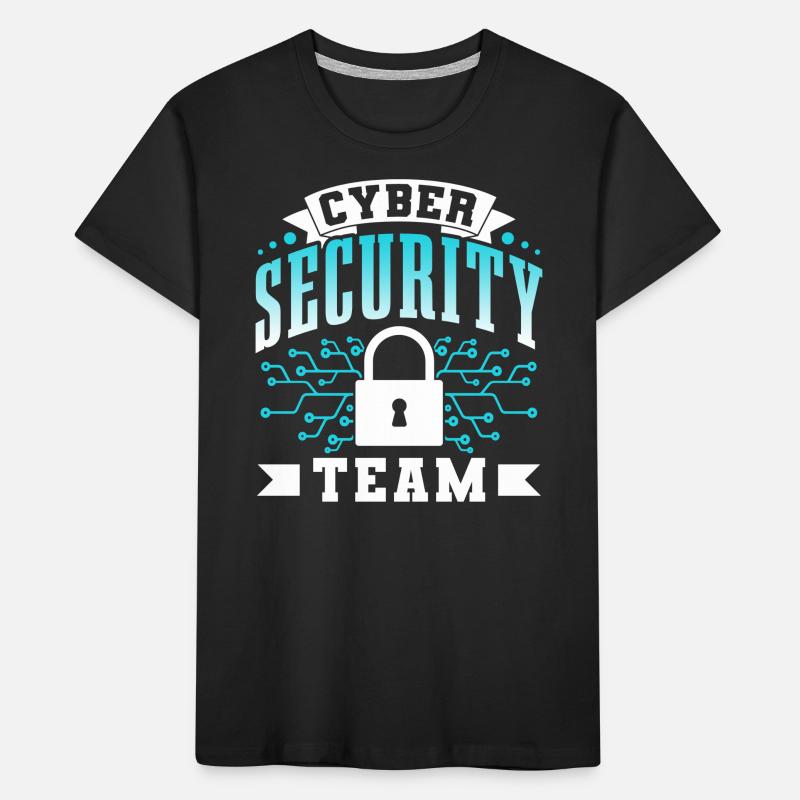 Équipe de cybersécurité Piratage de la sécurité informatique Hacker T-shirt bio Premium Enfant