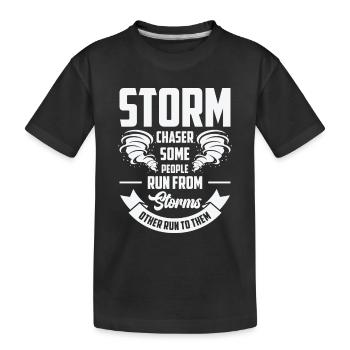 Storm Hunter Tornados Storm Chaser Cadeau - T-shirt bio Premium Enfant - noir - Devant