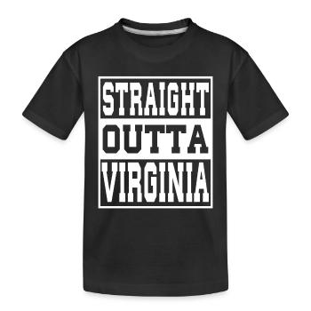 Virginia dit drôle Virginia Cadeau - T-shirt bio Premium Enfant - noir - Devant
