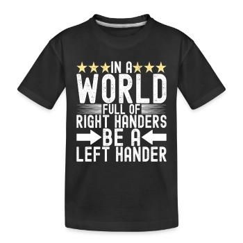 Gaucher - T-shirt bio Premium Enfant - noir - Devant
