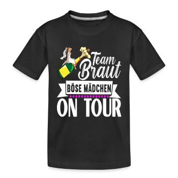 Junggesellenabschied - Kinder Premium Bio T-Shirt - Schwarz - Vorne
