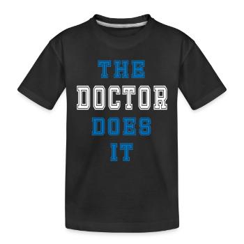 Le médecin le fait docteur cadeau - T-shirt bio Premium Enfant - noir - Devant