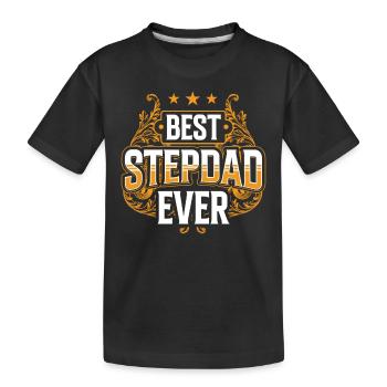 Meilleur beau-père jamais beau-père beau-père beau-père beau-père beau-père - T-shirt bio Premium Enfant - noir - Devant