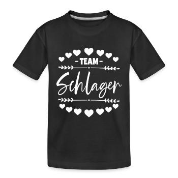 Schlagerparty Frauen Team Schlager - Kinder Premium Bio T-Shirt - Schwarz - Vorne
