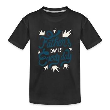 Vatertag Vatertag Geschenk Inspiration speichern M - Kinder Premium Bio T-Shirt - Schwarz - Vorne