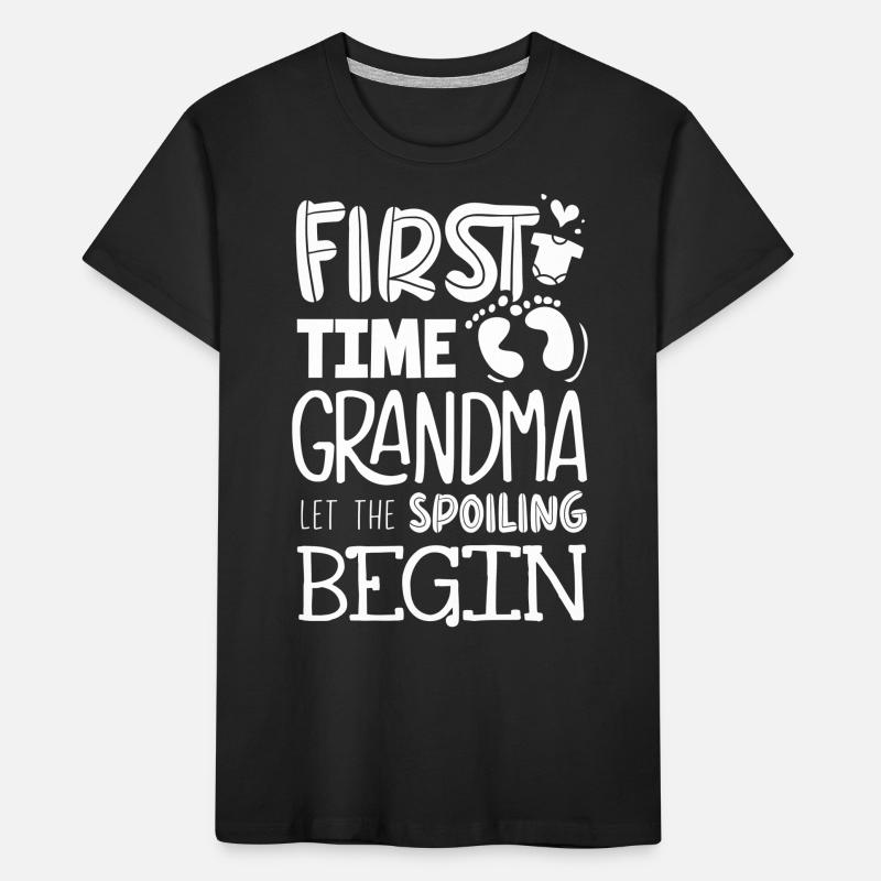 Grandma for the first time Kids' Premium Organic T-Shirt