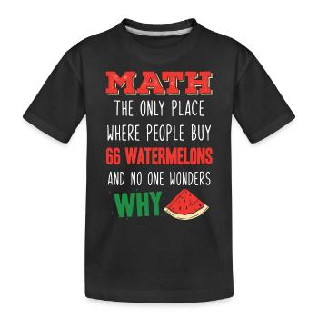 Mathématiques, Mathématiques Citation amusante - T-shirt bio Premium Enfant - noir - Devant