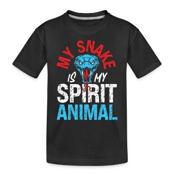 Serpent Serpent Vintage Mon Serpent Est - T-shirt bio Premium Enfant - noir - Devant