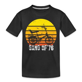 Bonanzarad Bonanza Bike Hipster Anniversaire 1976 - T-shirt bio Premium Enfant - noir - Devant