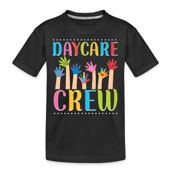 Childcare Daycare Provider Teacher - Kids' Premium Organic T-Shirt - black - Front
