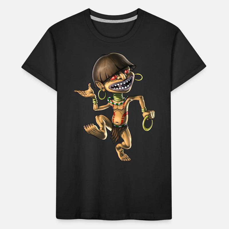 Créature mythique aztèque Chaneque T-shirt bio Premium Enfant