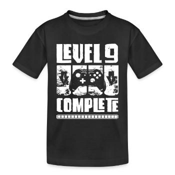 Niveau 9 Complet Gamer Young Vintage 2013 - T-shirt bio Premium Enfant - noir - Devant