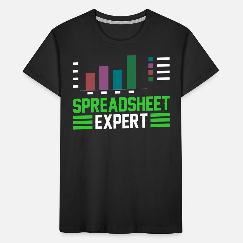 Tableur Expert Table Comptable T-shirt bio Premium Enfant