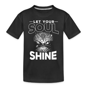 Mettez votre âme briller, chakra Astrologie - T-shirt bio Premium Enfant - noir - Devant