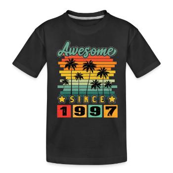 Awesome Since 1997 - Kinder Premium Bio T-Shirt - Schwarz - Vorne