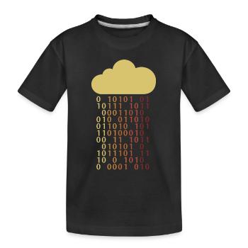 Cloud Bit Informaticien Admin Exploitation - T-shirt bio Premium Enfant - noir - Devant