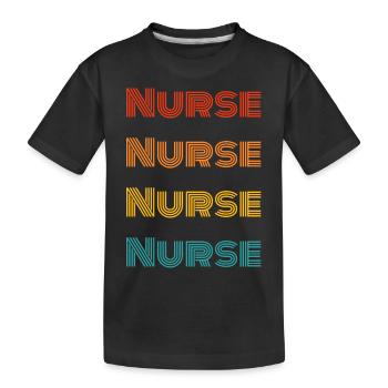 Infirmière infirmière - T-shirt bio Premium Enfant - noir - Devant