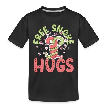 Serpent Serpent Gratuit Serpent Câlins de Serpent - T-shirt bio Premium Enfant - noir - Devant
