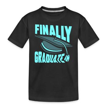 Enfin diplômé diplômé - T-shirt bio Premium Enfant - noir - Devant