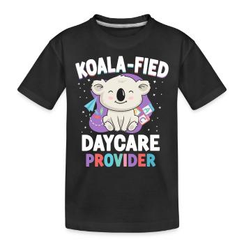Childcare Daycare Provider Teacher - Kids' Premium Organic T-Shirt - black - Front