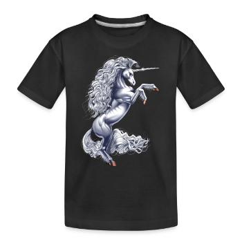 Licorne magique mythique - T-shirt bio Premium Enfant - noir - Devant