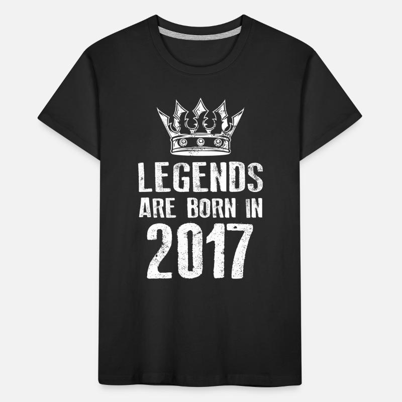 2017 legends born in Kids' Premium Organic T-Shirt