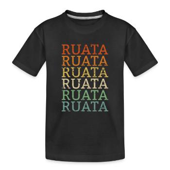 Retro Rutenfest Ravensburg Ravensburger - Kinder Premium Bio T-Shirt - Schwarz - Vorne