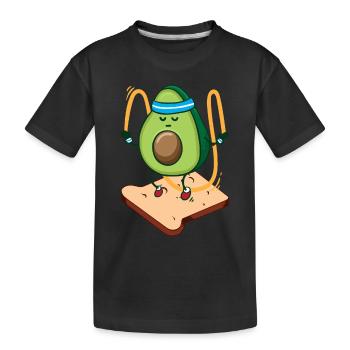 Avocado Toast - Kinder Premium Bio T-Shirt - Schwarz - Vorne