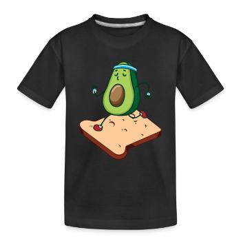 Avocado Toast - Kinder Premium Bio T-Shirt - Schwarz - Vorne