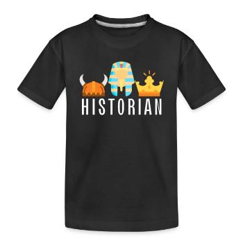 Historien de recherche Conservateur de musée et archiviste - T-shirt bio Premium Enfant - noir - Devant