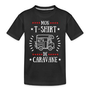 Mon T-shirt de caravane - T-shirt bio Premium Enfant - noir - Devant