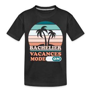 Cadeau Bachelier Bac Félicitation Baccalauréat - T-shirt bio Premium Enfant - noir - Devant