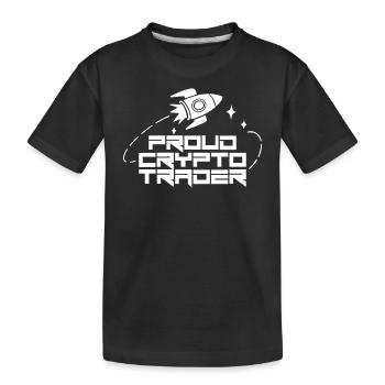 Fier Crypto Trader Trade Crypto Trading - T-shirt bio Premium Enfant - noir - Devant
