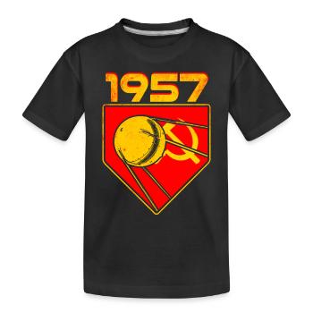 Satellite Spoutnik 1 1957 - T-shirt bio Premium Enfant - noir - Devant