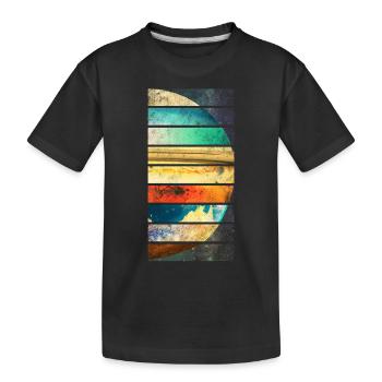 Planètes du système solaire - T-shirt bio Premium Enfant - noir - Devant