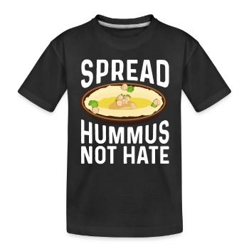 Vegetarier Veganer Vegan Veggie Tierschutz Gemüse - Kinder Premium Bio T-Shirt - Schwarz - Vorne