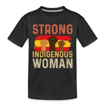 Indianer Ureinwohner Amerika Native American - Kinder Premium Bio T-Shirt - Schwarz - Vorne