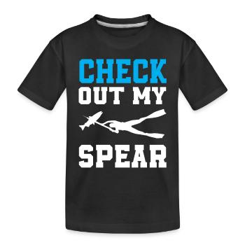 T-shirt de chasse sous-marine - T-shirt bio Premium Enfant - noir - Devant