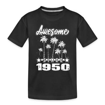 Awesome Since 1950 - Kinder Premium Bio T-Shirt - Schwarz - Vorne