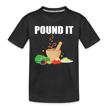 Salade de papaye - T-shirt bio Premium Enfant - noir - Devant