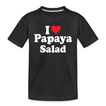 Salade de papaye - T-shirt bio Premium Enfant - noir - Devant