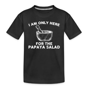 Salade de papaye - T-shirt bio Premium Enfant - noir - Devant