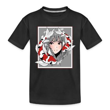 Manga Anime Otaku Koi - T-shirt bio Premium Enfant - noir - Devant