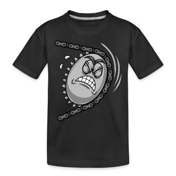 Cyclistes Cyclisme Vélo Pignon Vélo - T-shirt bio Premium Enfant - noir - Devant
