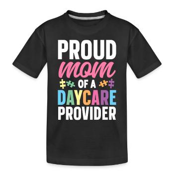 Childcare Daycare Provider Teacher - Kids' Premium Organic T-Shirt - black - Front