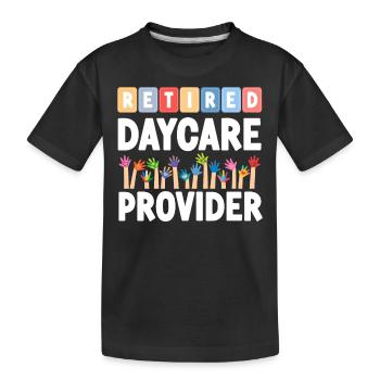 Childcare Daycare Provider Teacher - Kids' Premium Organic T-Shirt - black - Front