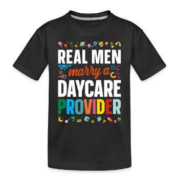Childcare Daycare Provider Teacher - Kids' Premium Organic T-Shirt - black - Front