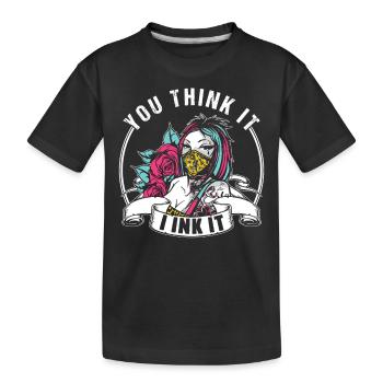 Tatoueur Tatouage Tatouage Studio Tatouage - T-shirt bio Premium Enfant - noir - Devant