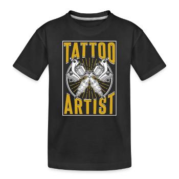 Tattoo Artist Tattoo Studio Tattoo Tattoo - Kids' Premium Organic T-Shirt - black - Front